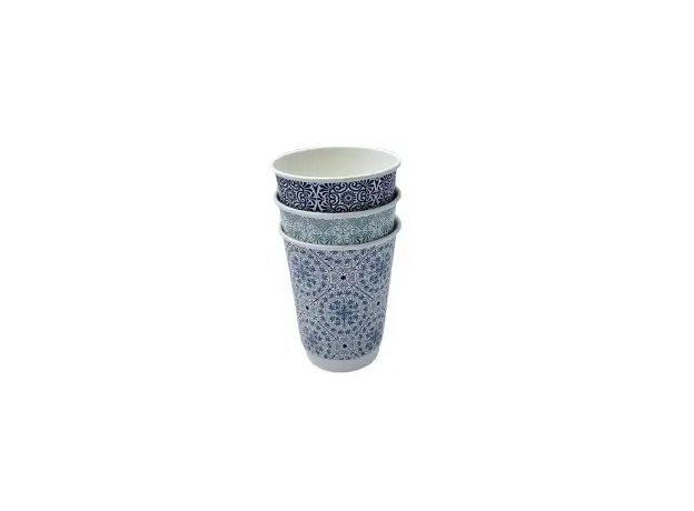 Paper "Vintage" Cup Double Wall 12oz (355ml) -20pcs - Paper Cups στην Ecocraft