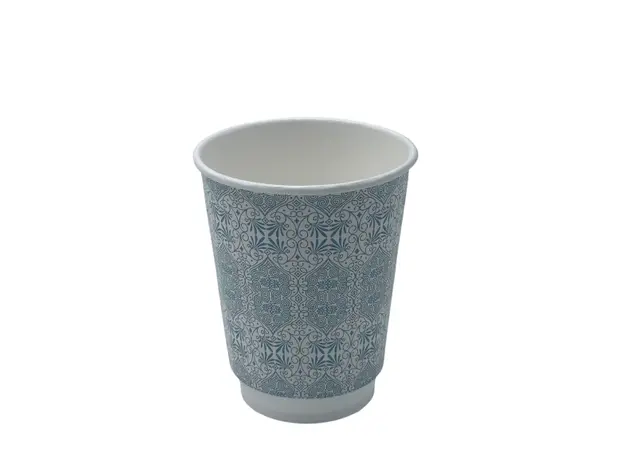 Paper "Vintage" Cup Double Wall 12oz (355ml) -20pcs - Paper Cups στην Ecocraft