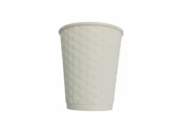 Χάρτινο Ποτήρι "BUBBLE" Λευκό 8oz (235ml) -25τμχ - Χάρτινα Ποτήρια στην Ecocraft
