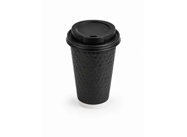 Χάρτινο Ποτήρι "BUBBLE" Μαύρο 16oz (470ml) -25τμχ - Χάρτινα Ποτήρια στην Ecocraft