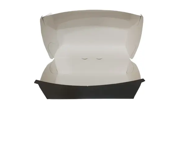Χάρτινο κουτί μερίδας Μαύρο Regular 17,5x9x8cm - Κουτιά Φαγητού στην Ecocraft