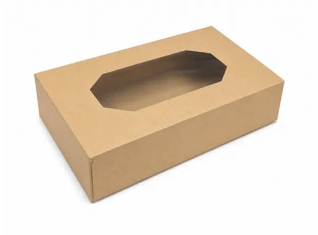 Κουτι Catering kraft με παραθυρο Large 45,7x31,7x8cm - Κουτιά Φαγητού στην Ecocraft