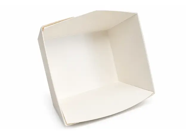 Βάση κουτιού λευκή 1250ml (12,5x12,5x7cm) - Κουτιά Φαγητού στην Ecocraft