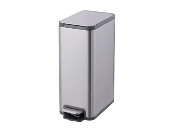 Stainless Steel Pedal Bin 5L with inner bin - Toiler Trash Can and Toilet Brush  στην Ecocraft