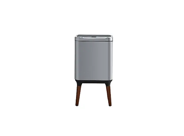 Inox bucket with feet and Sensor 9LT - Toiler Trash Can and Toilet Brush  στην Ecocraft