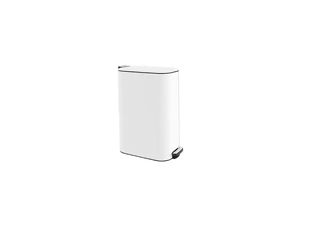 Κάδος Απορριμμάτων Inox Λευκός 30L - Καλαθάκια WC και Πιγκάλ στην Ecocraft