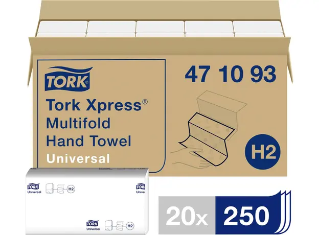 Χειροπετσέτα Συσκευής Tork Xpress® 1φυλλη Z-Fold 20x250τμχ - Hand Towels στην Ecocraft
