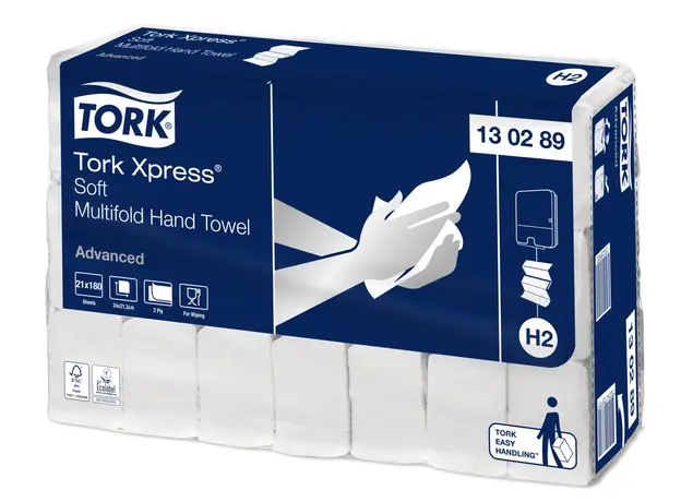 Χειροπετσέτα Συσκευής Tork Xpress® 2φυλλη Z-Fold 21x180τμχ - Χειροπετσέτες στην Ecocraft