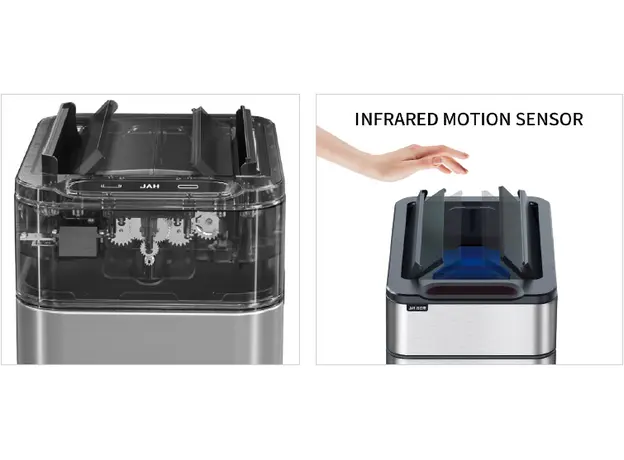 Κάδος Inox με Σένσορα με καπάκι Πεταλούδα 60LT - Καλαθάκια WC και Πιγκάλ στην Ecocraft