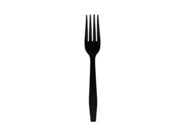 Black Plastic Fork Premium Packaged 500pcs - Cutlery Set στην Ecocraft