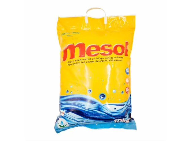 Πλήρες Απορρυπαντικό Πλυντηρίου με ένζυμα σε σκόνη MESOL 10kg - Απορρυπαντικά Πλυντηρίου Ρούχων στην Ecocraft