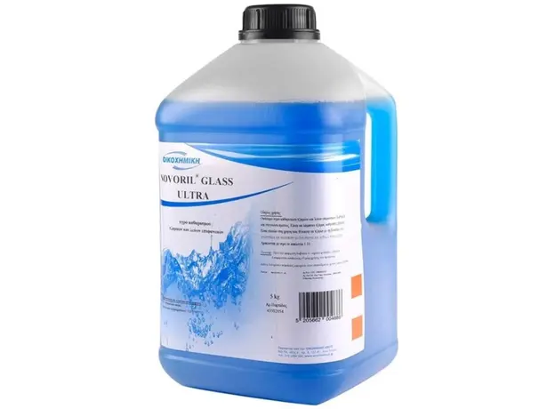 Συμπυκνωμένο Υγρό Καθαρισμού Τζαμιών-Λείων Επιφανειών Novoril Glass Ultra 5kg - Απορρυπαντικά Δαπέδων - Επιφανειών  στην Ecocraft