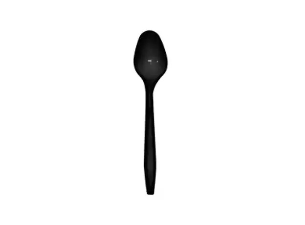 Black Plastic Spoon Premium Packaged 500pcs - Cutlery Set στην Ecocraft