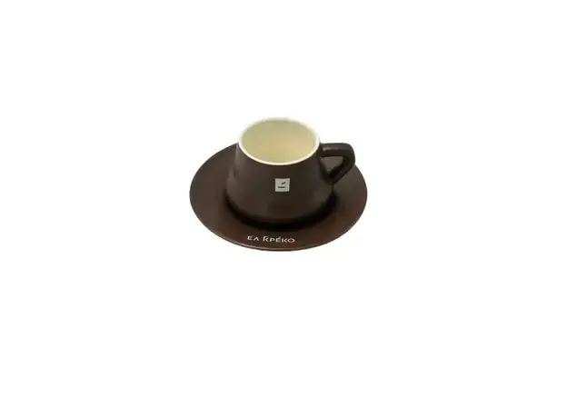 El Greco Single Greek Coffee Cup – Brown - Coffee capsules στην Ecocraft