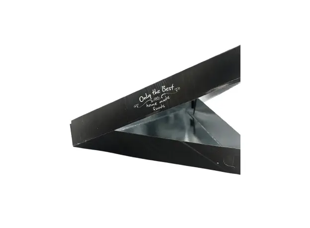 Κουτί κρέπας τρίγωνο μαύρο 25x25x4cm - Κουτιά Φαγητού στην Ecocraft