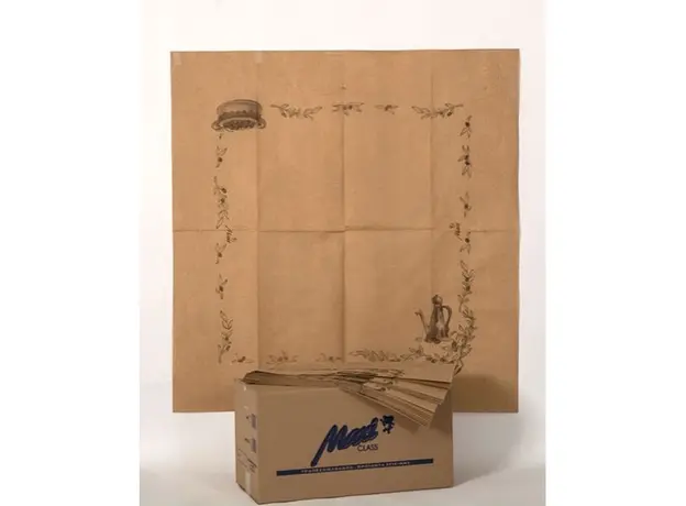 Τραπεζομάντηλα Χάρτινα 1m x1m Kαφέ Ελιά  150 τεμ - Τραπεζομάντηλα στην Ecocraft