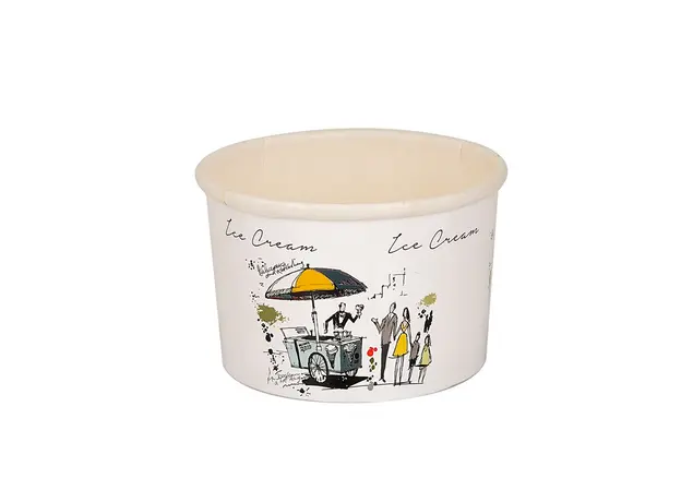 Χάρτινα Κύπελλα παγωτού με Σχέδιο για 2 μπάλες - Μπωλ Παγωτού στην Ecocraft