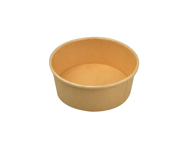 Χάρτινα στρογγυλά δοχεία craft για ζεστή κουζίνα 750ml 100τμχ - Κουτιά Φαγητού στην Ecocraft