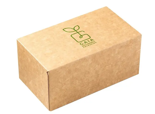 Χάρτινο κουτί για διπλό burger Gaia Line 21x12.5x10cm Plastic Free - Κουτιά Φαγητού στην Ecocraft