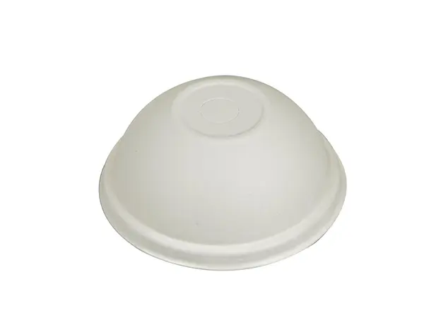 Καπάκια μπομπέ λευκά από ζαχαροκάλαμο για χάρτινα ποτήρια 12-16oz 50τμχ - Καπάκια Ποτηριών στην Ecocraft