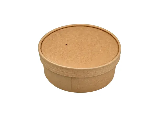 Round Craft Paper Bowl 1100ml 100pcs - Food Boxes στην Ecocraft