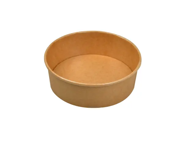 Round Craft Paper Bowl 1100ml 100pcs - Food Boxes στην Ecocraft