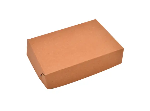 Κουτί delivery Kraft N.35 (25x17,5x6cm) - Food Boxes στην Ecocraft