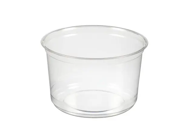 Στρογγυλά pet δοχεία φαγητού 16oz με καπάκι 25 τεμαχίων - Σκεύη Φαγητού - Σαλάτας στην Ecocraft