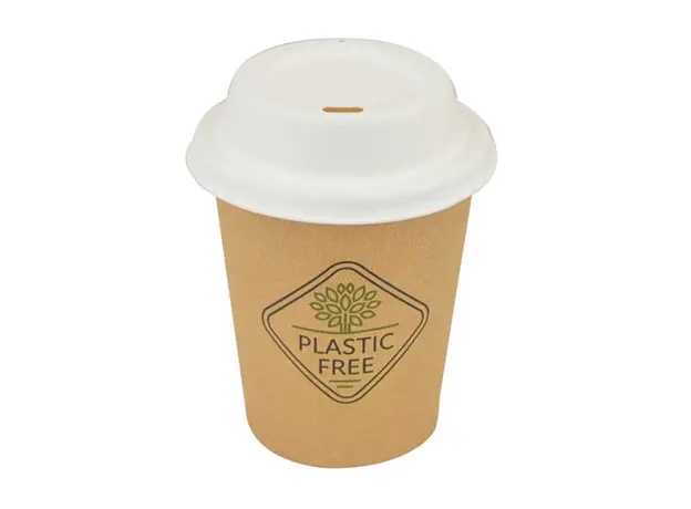 Ποτήρι Χάρτινο "Kraft" Μονότοιχο Plastic Free 8oz (235ml) -50τεμ - Χάρτινα Ποτήρια στην Ecocraft