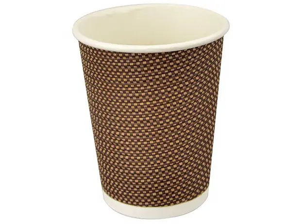 Χάρτινο Ποτήρι "RIPPLE" Χρυσό Πλεκτό 8oz(235ml) -25τεμ - Χάρτινα Ποτήρια στην Ecocraft