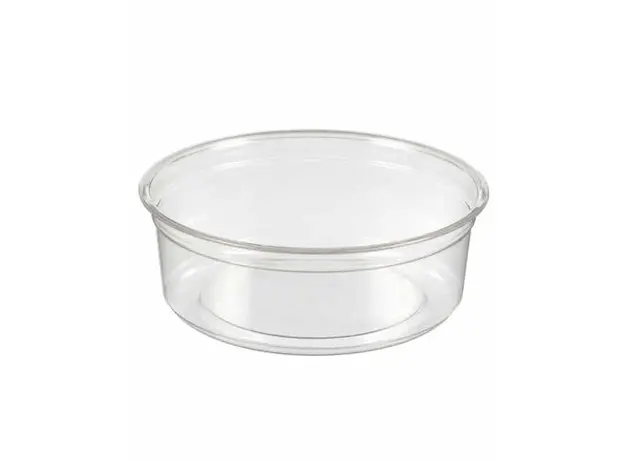 Στρογγυλά pet δοχεία φαγητού 8oz με καπάκι 25 τεμαχίων - Σκεύη Φαγητού - Σαλάτας στην Ecocraft