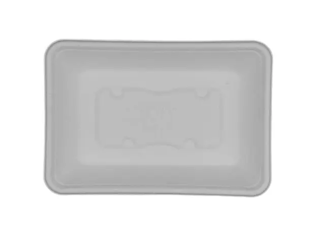 Biodegradable cane container Rectangle 500ml 18x12.8x4 - 125pcs - Biodegradable Sugar Cane Containers  στην Ecocraft