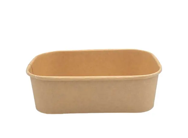 Σκεύος φαγητού Kraft Παραλληλόγραμμο 650ml - 50τμχ - Σκεύη Φαγητού - Σαλάτας στην Ecocraft