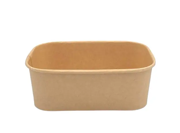 Σκεύος φαγητού Kraft Παραλληλόγραμμο 750ml - 50τμχ - Σκεύη Φαγητού - Σαλάτας στην Ecocraft