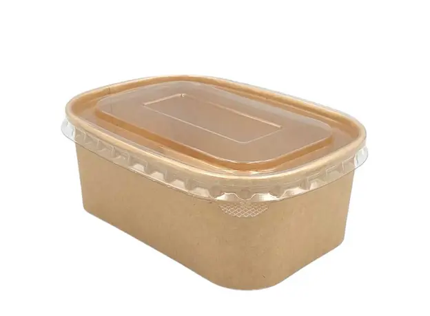 Σκεύος φαγητού Kraft Παραλληλόγραμμο 750ml - 50τμχ - Σκεύη Φαγητού - Σαλάτας στην Ecocraft