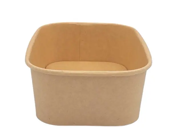 Σκεύος φαγητού Kraft Παραλληλόγραμμο 750ml - 50τμχ - Σκεύη Φαγητού - Σαλάτας στην Ecocraft