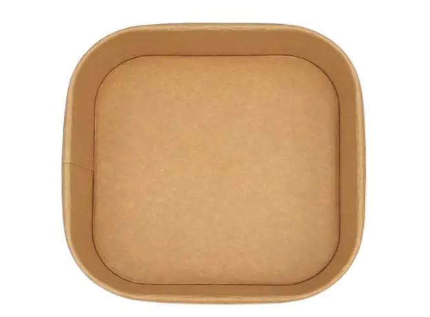 Food container Kraft Square 1000ml - 50pcs - Salad Bowls στην Ecocraft