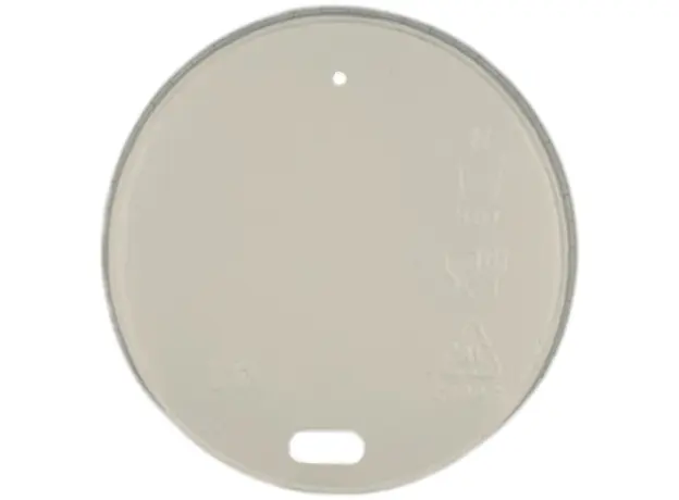 White Paper Sip Thru Lid for Paper Cups 8oz - 50pcs - Cup Lids στην Ecocraft