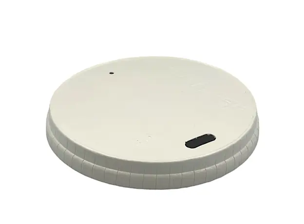 White Paper Sip Thru Lid for Paper Cups 8oz - 50pcs - Cup Lids στην Ecocraft