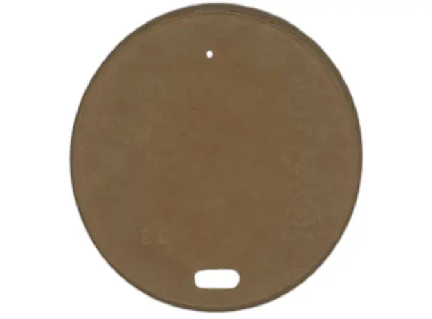Kraft Paper Sip Thru Lid for Paper Cups 8oz - 50pcs - Cup Lids στην Ecocraft