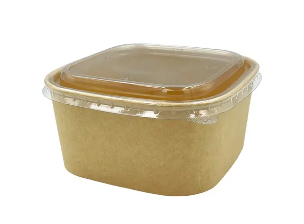 Σκεύος φαγητού Kraft Τετράγωνο 1400ml - 50τμχ - Σκεύη Φαγητού - Σαλάτας στην Ecocraft