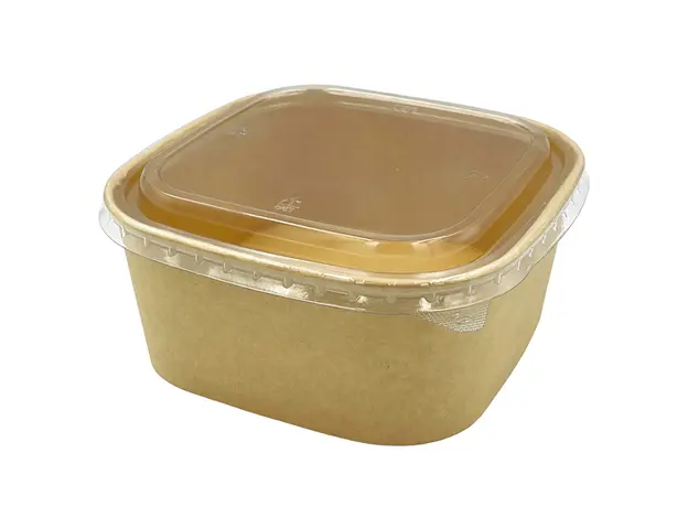 Σκεύος φαγητού Kraft Τετράγωνο 1400ml - 50τμχ - Σκεύη Φαγητού - Σαλάτας στην Ecocraft