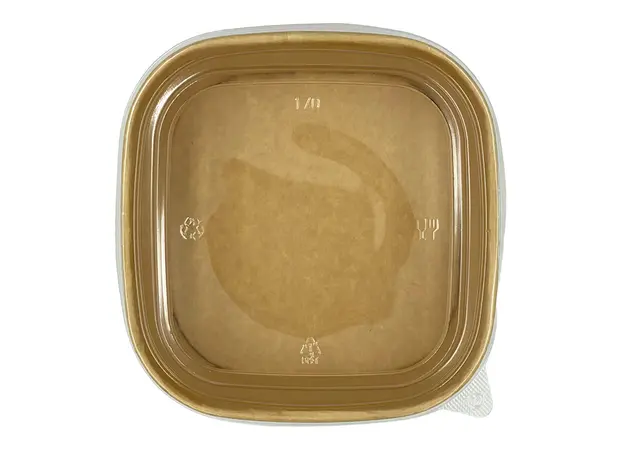 Σκεύος φαγητού Kraft Τετράγωνο 1400ml - 50τμχ - Σκεύη Φαγητού - Σαλάτας στην Ecocraft