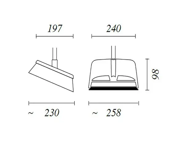 Φαράσι XL Ορθοστατικό με Λάστιχο και Σκουπάκι - Σκούπες στην Ecocraft