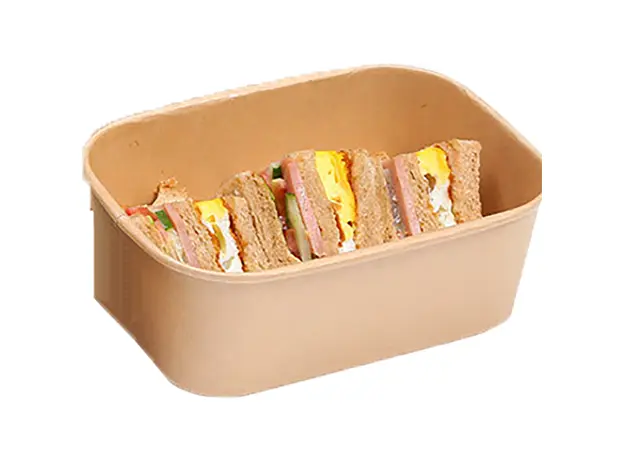 Σκεύος φαγητού Kraft Παραλληλόγραμμο 750ml - 50τμχ - Σκεύη Φαγητού - Σαλάτας στην Ecocraft