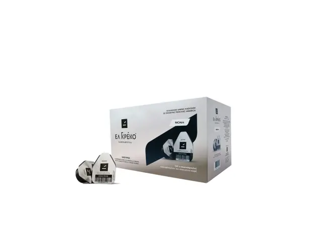 Ελ Γκρέκο Κάψουλα ελληνικού καφέ Σκούρος Μονός - Συσκευασία 100 τμχ - Κάψουλες καφέ - Ροφήματα στην Ecocraft