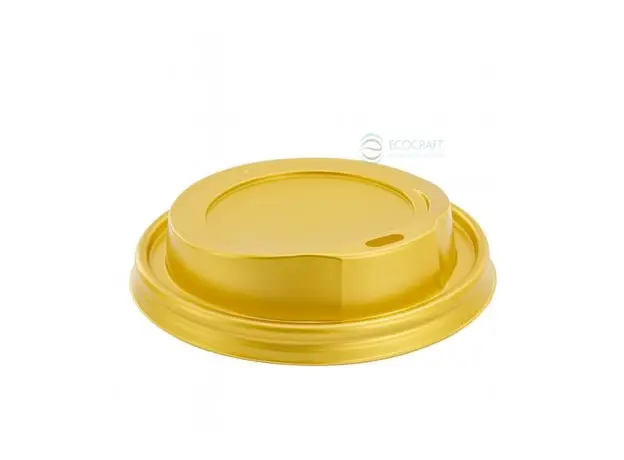Gold Lind for Paper Cups - Cup Lids στην Ecocraft