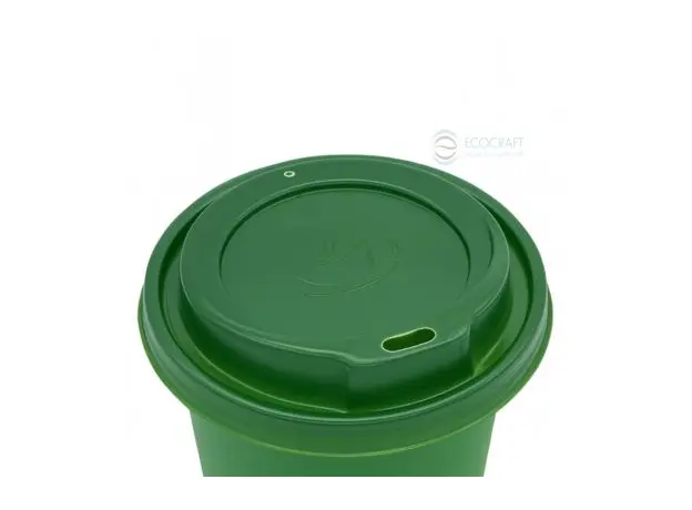 Καπάκι Πιπίλα Πράσινο για Χάρτινο Ποτήρι 100τμχ - Καπάκια Ποτηριών στην Ecocraft