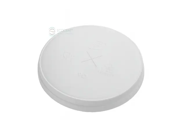 Καπάκι Xάρτινο Ίσιο με Σταυρό Λευκό για Χάρτινα Ποτήρια 12-16oz - 50τμχ - Καπάκια Ποτηριών στην Ecocraft