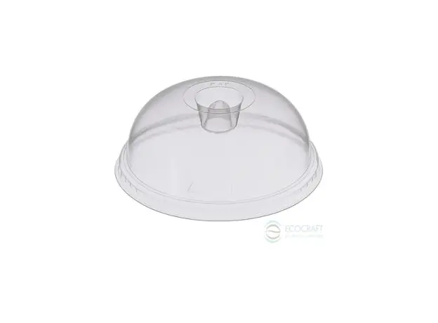 Καπάκι μπομπέ ασφαλείας για πλαστικά ποτήρια 300 & 400ml 50τμχ - Καπάκια Ποτηριών στην Ecocraft